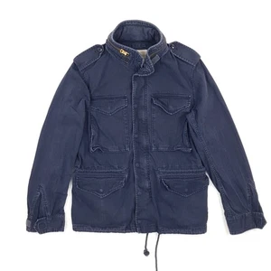 Denim & Supply Ralph Lauren Men Small M65 Military Jacket Camo Floral Field Navy - Picture 1 of 18