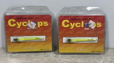 Lot 2 Highlander Cyclops Replacement Archery Bow Sight Pin #C100 8-32 Thread NEW - Image 1 of 4