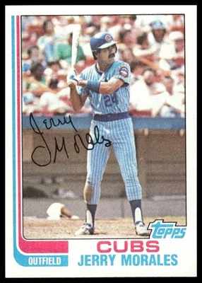 1982 Topps #33 Jerry Morales Chicago Cubs - Image 1 of 2