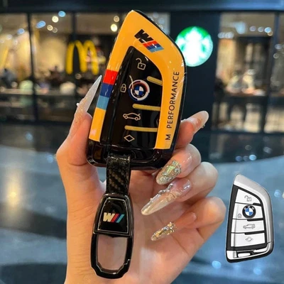 Car Key Fob Cover Case Shell for BMW 3 5 6 Series X3 X5 M5 M4 Protective Shell - Image 1 of 4