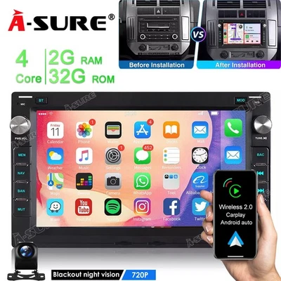 2+32G Android Autoradio FM Navi +Kam Für Seat Alhambra 7V VW Sharan 7M 1999-2009 - Bild 1 von 4
