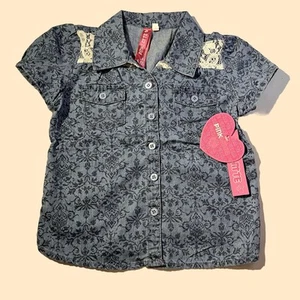 Girls Cotton/Poly Top Pink Latte Size 6 XS New w/Tags NWT - Picture 1 of 7