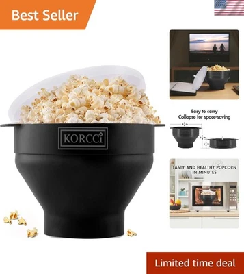 Microondas Silicona Palomitas Popper Maker Cuenco Plegable Aire Caliente Apto para Lavavajillas Foto 1 de 4