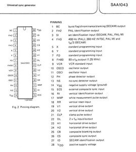 SAA1043 Universal Sync Generator PHILIPS - SELTEN ORIGINAL - (NEU) - Bild 1 von 2