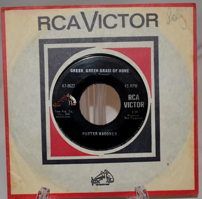 Porter Wagoner Green, Green Grass of Home / Dooley 1968 RCA Victor 45 Vinyl VG+ Foto 1 de 3
