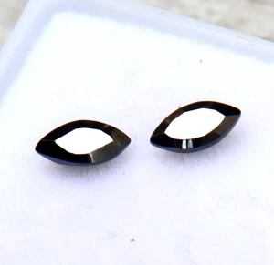 0.30 Ct Moissanite Black Color Natural Marquise Cut CERTIFIED Loose Gemstones - Picture 1 of 10