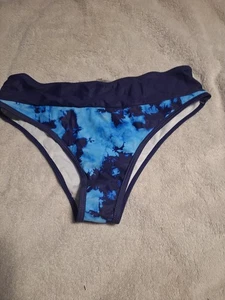 Tie Dye Size Large Blue Womens Bikini Swimsuit-Brand New - Picture 1 of 3