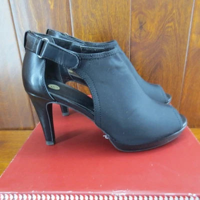 Dressbarn Negro Jessica Puntera Abierta 3.5" Tacones Mujer Talla 8 Foto 1 de 4