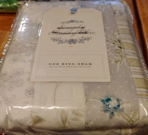 Simply Shabby Chic Britische Rose 1 King/Groß gesteppter Kissenbezug in Packung Neu - Bild 1 von 4