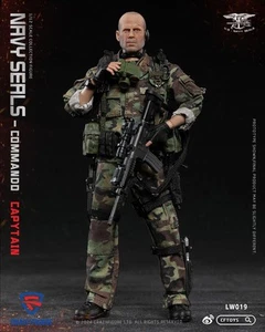 Figura Boxset - Figura Loca Escala 1/12 LW019 Navy SEAL Equipo de Asalto Capitán - Imagen 1 de 17