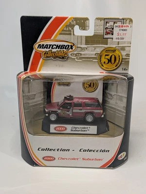  Matchbox Collectibles 50 Years 2000 Chevrolet Suburban Fire NIB, RARE, 1/64 - Image 1 of 4