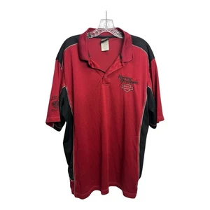 harley davidson polo 3 bottoni bordeaux e nero taglia XL - Foto 1 di 10