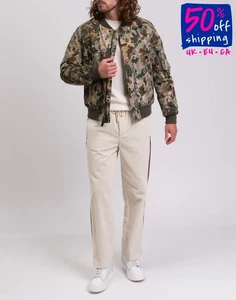 RRP€710 SPIEWAK GOLDEN FLEECE Bomber Jacket Size M Camouflage Padded Made in USA - Picture 1 of 8