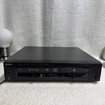 Sony RCD-W500C CD Changer/Recorder Deck, No Remote For Parts Or Repair B Opens - Image 1 of 4