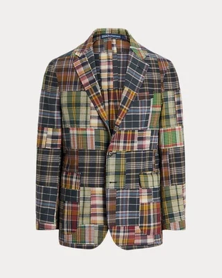 NWOT POLO Soft Tailored Patchwork Sport Coat Blazer Ralph Lauren Size 40R - Image 1 of 4