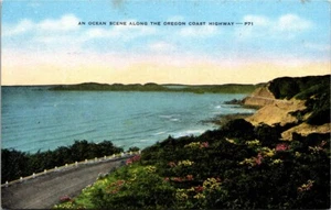 Postcard An Ocean Scene Along The Oregon Coast Highway - Picture 1 of 2