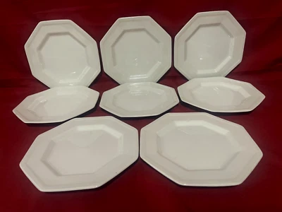 Johnson Brothers Ironstone Octagon Heritage Juego de 8 platos de pan blanco 6" Foto 1 de 2