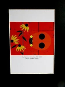 Charley Harper Calendar Print THE BUG THAT BUGS NOBODY 8" X 10" in Mat - Picture 1 of 2
