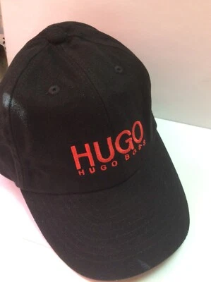 GORRA CAP HUGO BOSS AJUSTABLE NEGRA BLACK  VINTAGE - Imagen 1 de 4