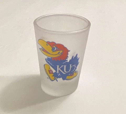 Kansas Jayhawks Frosted Shot Glass Cover