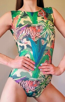 Flip Flop Gymnastics Leotard Adult Small AS Competition Dance Costume Aerialist - Изображение 1 из 4