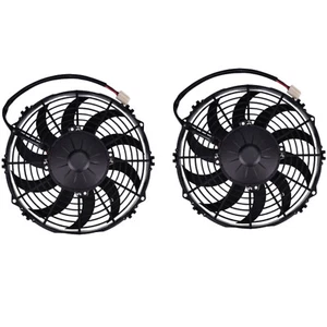 2PACK 10'' Low Profile 12V Electric Fan For SPAL 30100435 VA11-AP7/C-57A - Picture 1 of 5