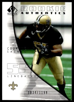 2004 SP Authentic Courtney Watson Rookie 1034/1199 New Orleans Saints #110 R99 - Image 1 of 2