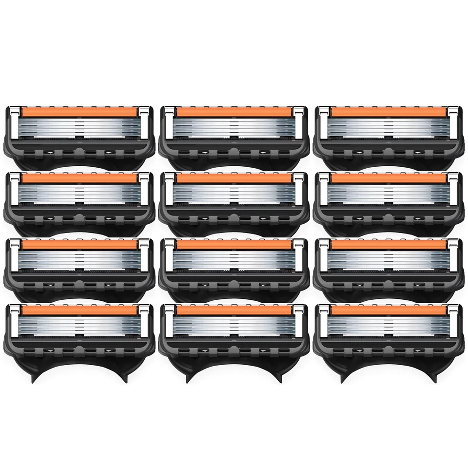 RAZOR BLADES FOR GILLETTE FUSION 5 PROGLIDE STAINLESS STEEL BLADES REPLACEMENT RAZOR - Image 1 of 4