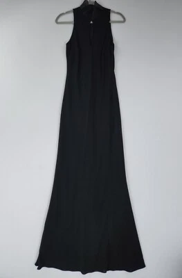 Ralph Lauren Dress Womens 4 Black LRL Sleeveless A Line Maxi Cocktail Formal - Image 1 of 4