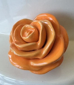 Nora Fleming Ranunculus Flower Orange You Happy Mini- Small Chip - Picture 1 of 5