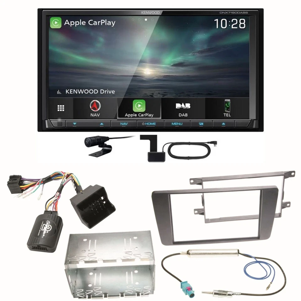 Kenwood DNX-7190DABS Android Auto Carplay Einbauset für Skoda Octavia 2 Yeti 5L - Bild 1 von 1