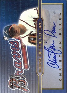 2002 Bowman Draft Signs of the Future Braves Baseball Card #CP Christian Parra