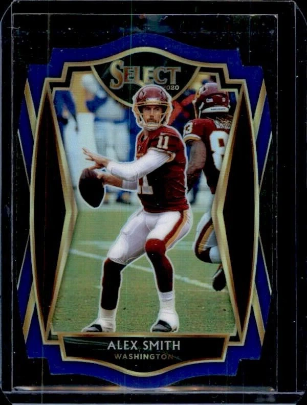2020 Panini Select Blue Prizm Die-Cut #120 - Premier Level - Alex Smith - Image 1 of 1