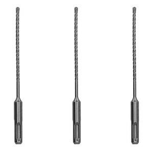 Punta trapano per martello rotante SDS-Plus 5/32""x6"" punta in carburo Mason calcestruzzo -3 pezzi - Foto 1 di 7