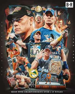John Cena Defeats Cody Rhodes Wrestlemania 41 2025 Most WWE Champion- Wall Decor - Image 1 of 4