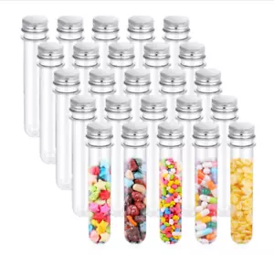Test Tubes,40Ml Clear Plastic Test Tubes with Screw Caps 140Mm Tube 23PCS - Picture 1 of 6