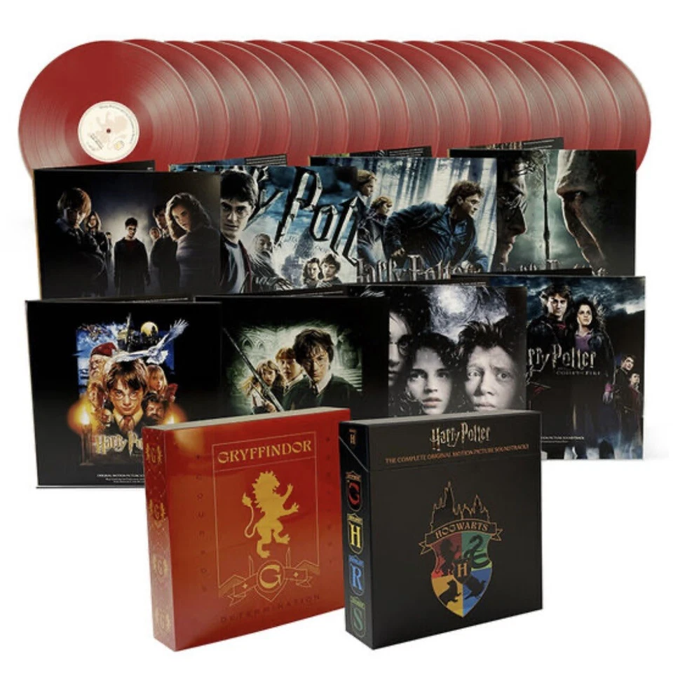 Harry Potter Complete OST Soundtrack Gryffindor Red Vinyl Boxset 16x LP - Image 1 of 1