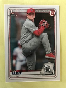 2020 Bowman Draft LEVI PRATER 1st Bowman Card RC St. Louis CARDINALS #BD-125