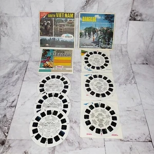 View-Master SOUTH VIETNAM B250 & BANGKOK B246 RARE Vintage 6 Reels + Booklet - Picture 1 of 6