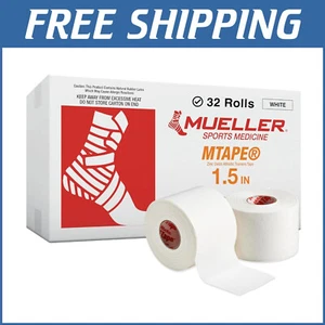 Fast-Tear Athletic Tape Team Pack - 32 Rolls, 1.5" x 10 Yards, Premium Quality - Picture 1 of 9
