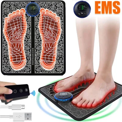 Electric Foot Massager EMS Feet Massage Mat Circulation Booster USB Rechargeable - image 1 of 4