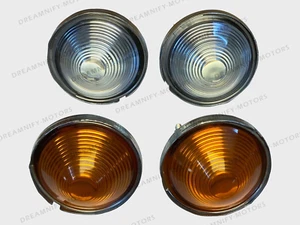Juego de luces transparentes y naranjas Fit Willys Jeep CJ-3B CJ3 CJ6 señal de giro/estacionamiento - Imagen 1 de 10