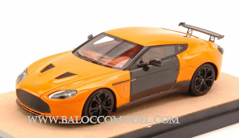 TECNOMODEL TMDMI52AN ASTON MARTIN V12 ZAGATO 2012 GLOSS ORANGE W/CARBON ED.LIM.P - Image 1 of 1