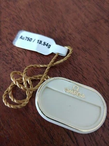 Tag OMEGA White Hangtag WATCH Constellation Brushed Quartz Silver 12320276002001 - Picture 1 of 2
