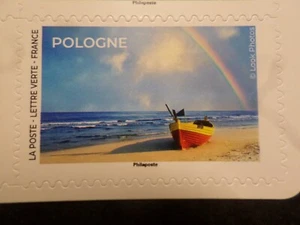 FRANCE 2023, timbre AUTOADHESIF ARCS EN CIEL CIEL/TERRE, POLOGNE neuf**, MNH - Photo 1/1