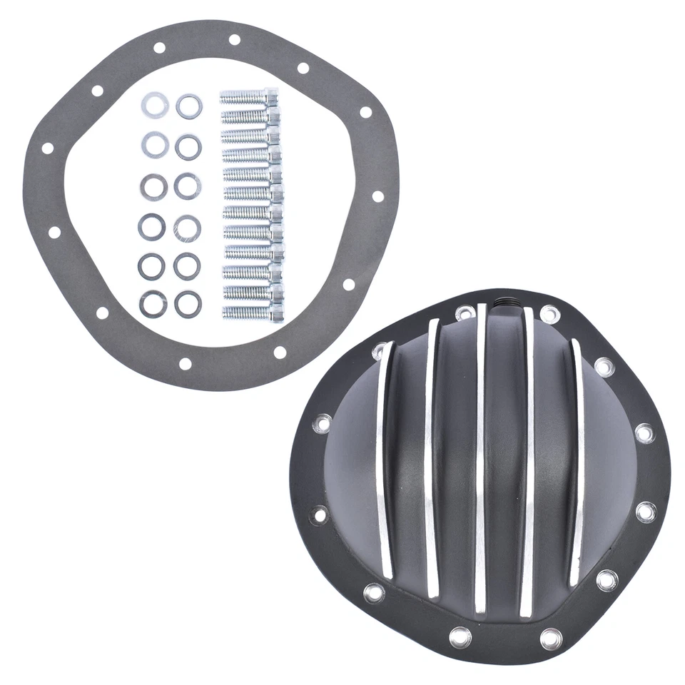 12 Bolt Black Aluminum Differential Rear Cover for GMC / Chevy C10 8.75" Truck - Image 1 of 4