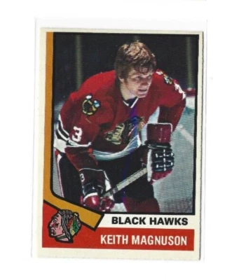 1974-75 O-Pee-Chee #75 Keith Magnuson NMMT - Image 1 of 2