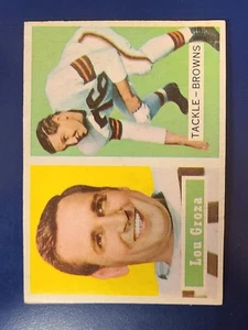Tarjeta de fútbol americano Topps 1957 #28 de Lou Groza Browns bajo grado G/F/P - Imagen 1 de 2