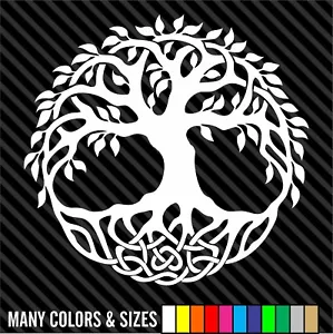 CELTIC TREE OF LIFE Sticker Decal Vinyl, Window, Car, Wall, Irish - Colors/Sizes - Picture 1 of 15