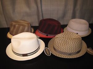 Fedora Lot Of 5 hats Scala Stacy Adams Size small / medium